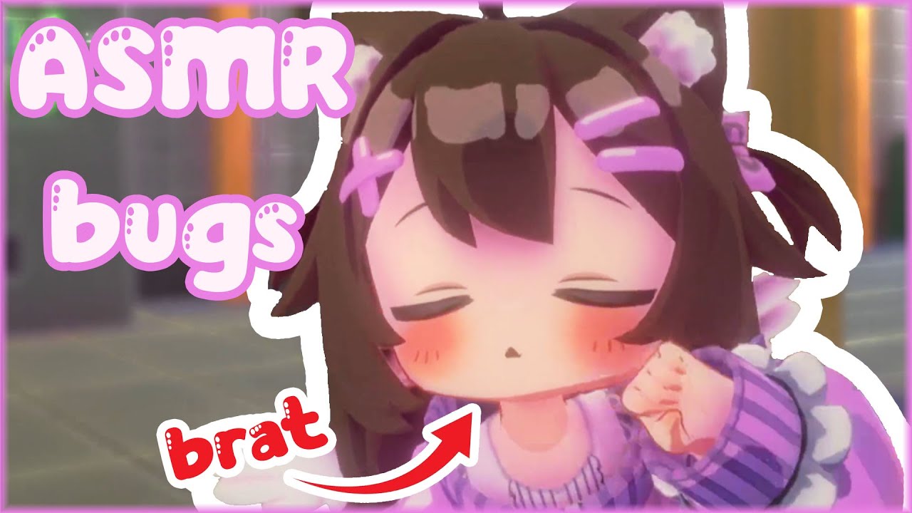 ASMR bratty little sister searches for & plucks bugs from you ♡ Mouth sounds ♡ Vtuber RP
