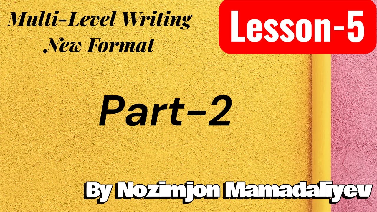 Writing Part 2 C1 level new format