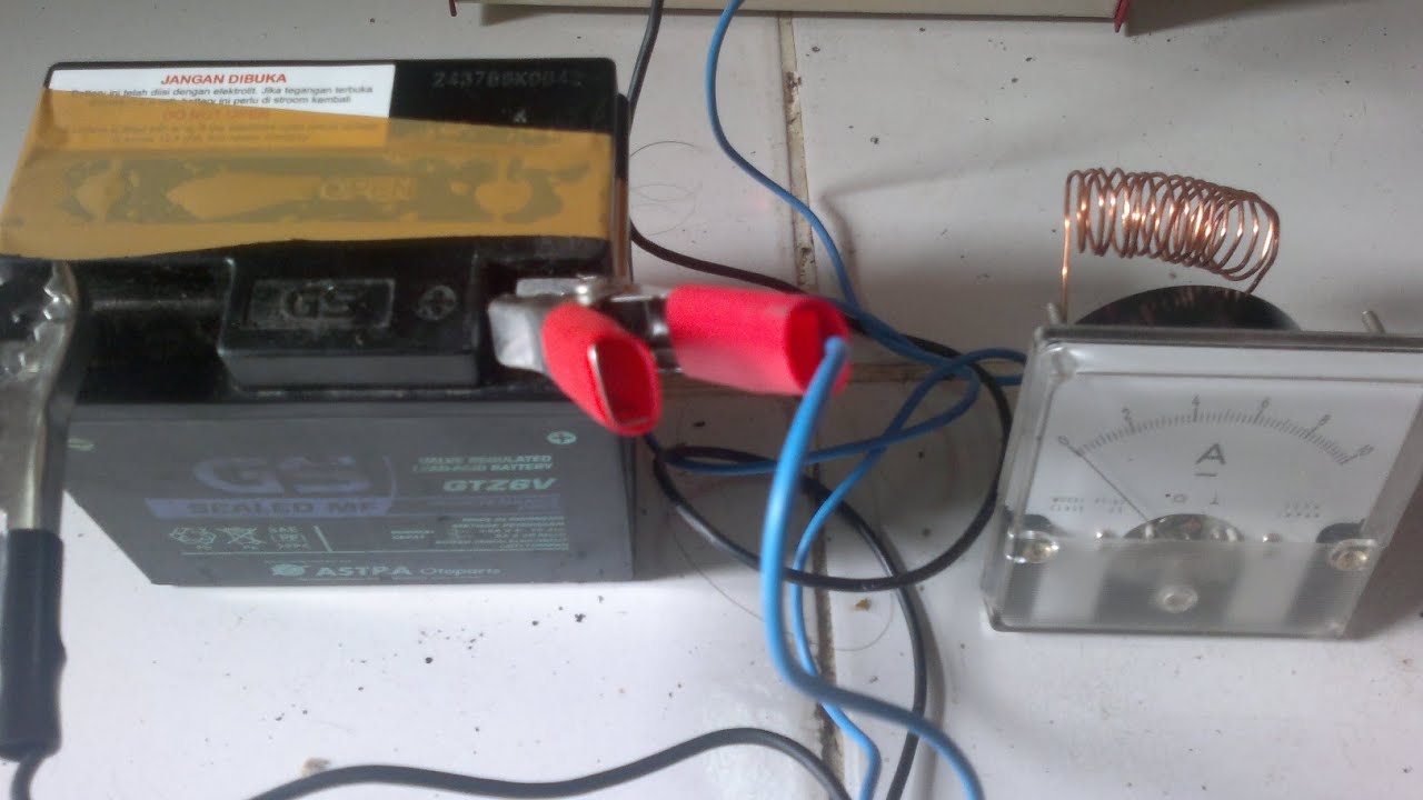 Cara pasang Amper Meter Cas Aki