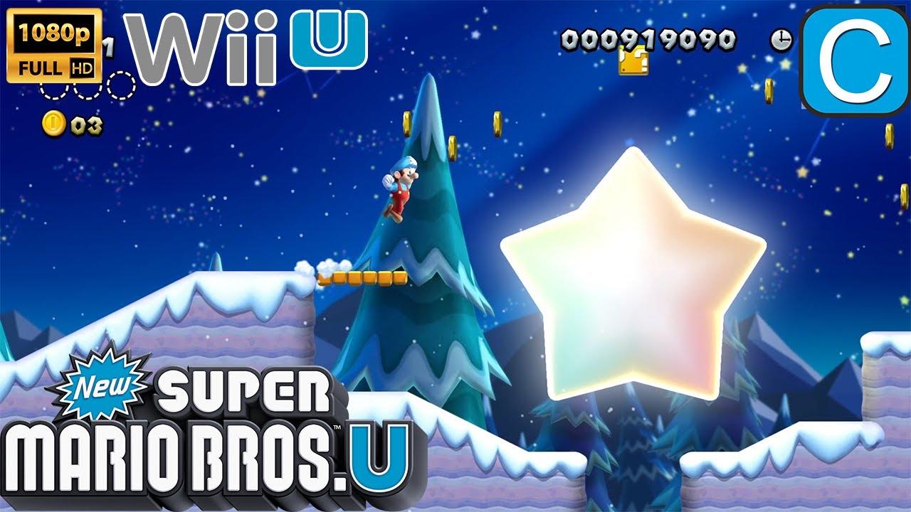 New Super Mario Bros. U | World 4 Frosted Glacier Wii U HD Gameplay (Cemu)