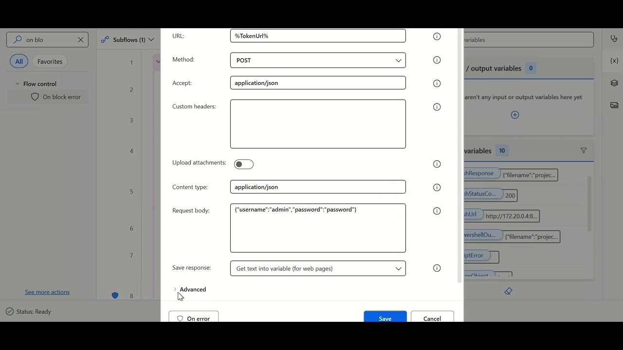 Power Automate Desktop - Invoke Web Service for multipart/form-data file upload