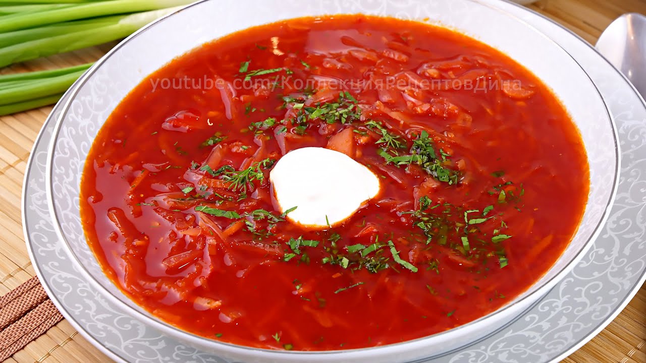 Самый вкусный домашний БОРЩ! Как я варю красный борщ с чесночными пампушками!