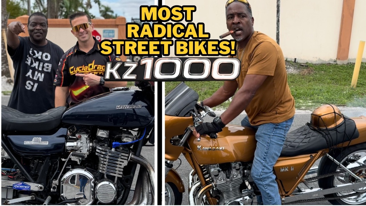 Badazz Kawasaki KZ Hot Rods Take Over the Streets of South Florida! 🔥 