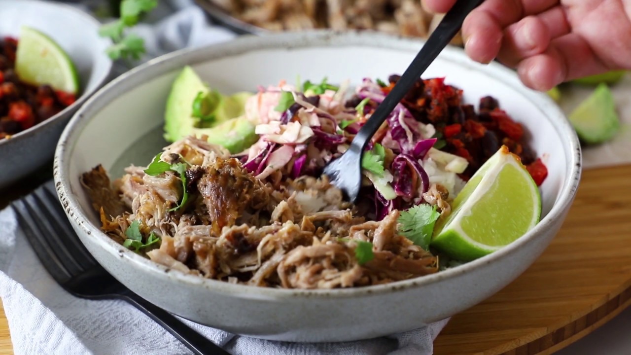 Pulled Pork Rice Bowls