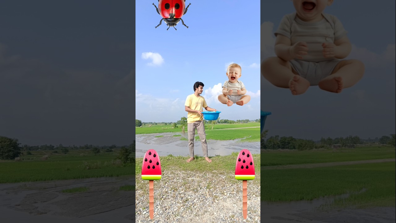 Flying crying babies Catching vs danching gorilla,, cute bhabhi,, parrot,,good day funnyvideo🎉