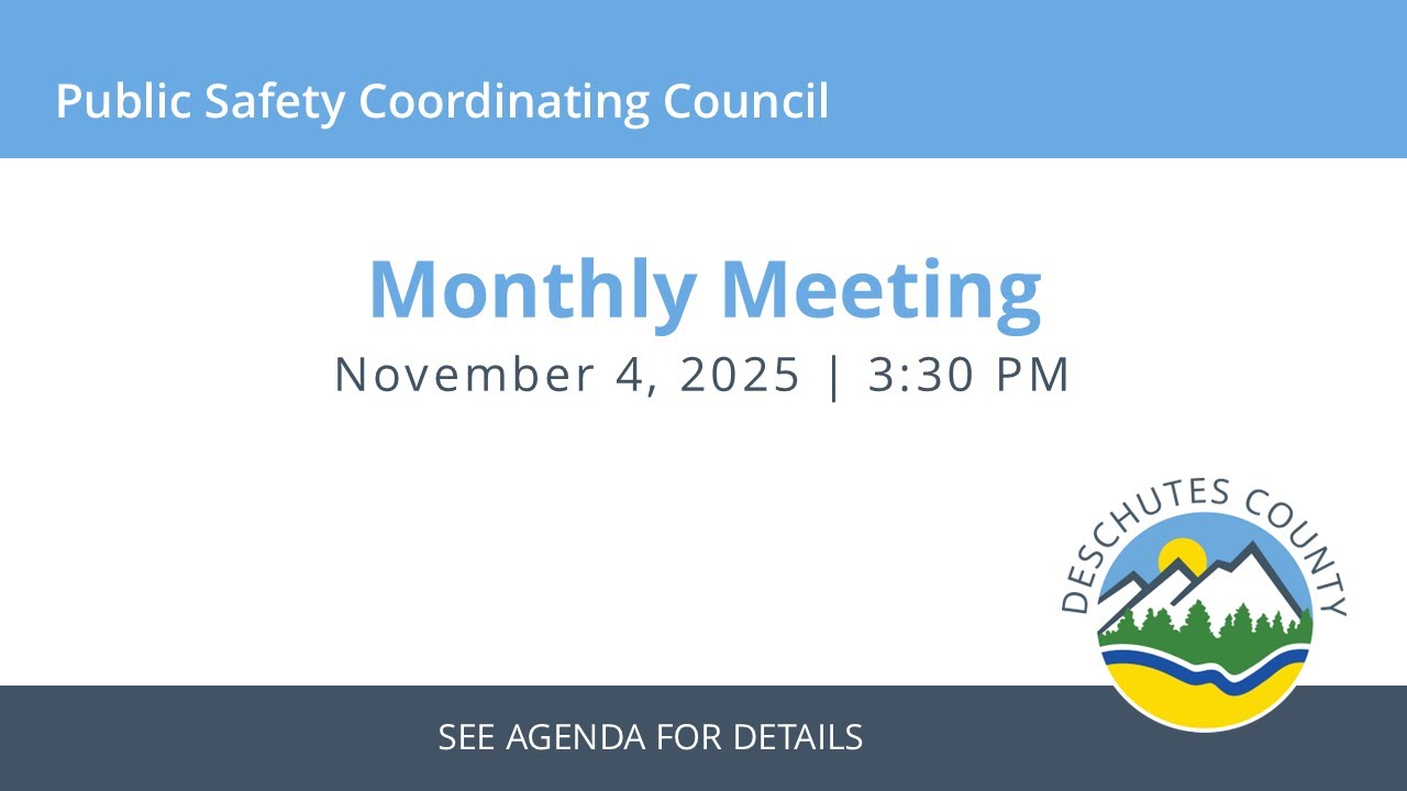 11/04/2025 - Public Safety Coordinating Council - Monthly Meeting