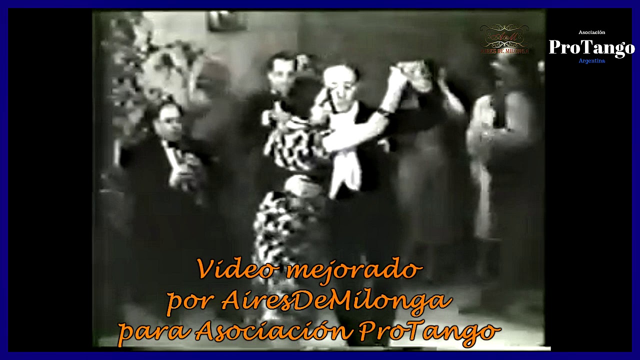 7 de febrero dia del bailar&iacute;n de tango por El Cachafaz, baila con Carmencita Calder&oacute;n 1933