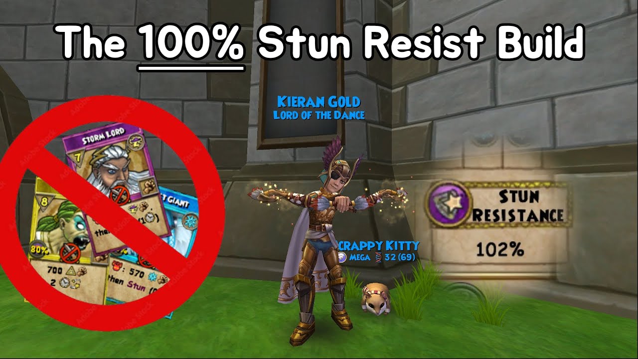 I made a STUN immunity build in Wizard101