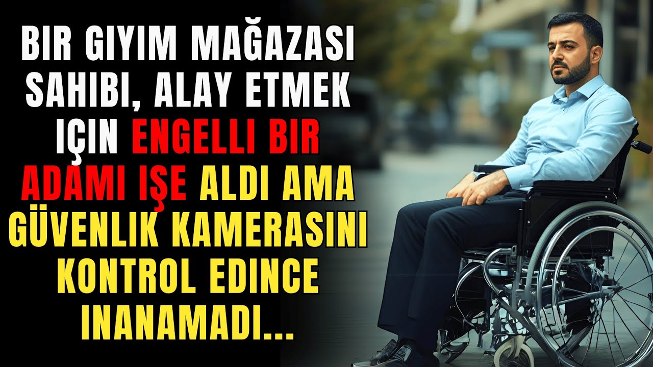 Bir giyim mağazası sahibi, alay etmek için engelli bir adamı işe aldı ama…