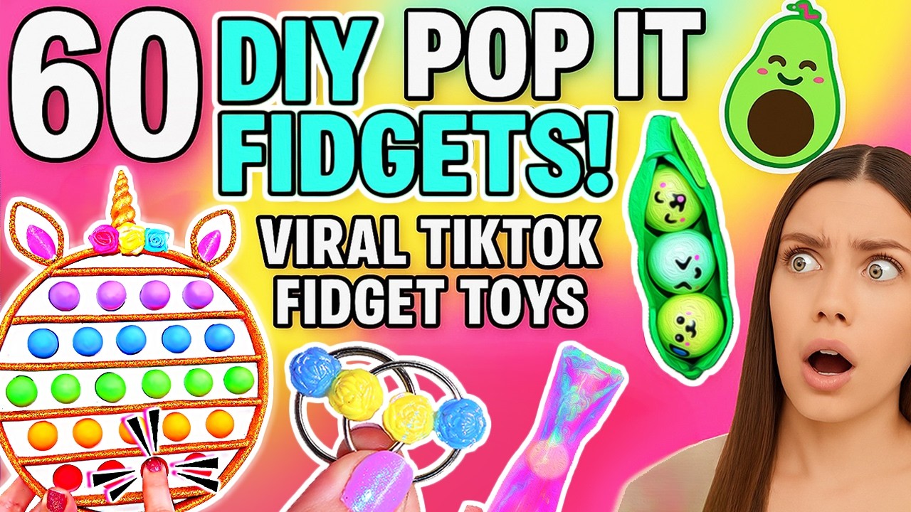 🤯 60 DIY Pop It Fidgets?! TikTok Made Me Do It! INSANE Collection
