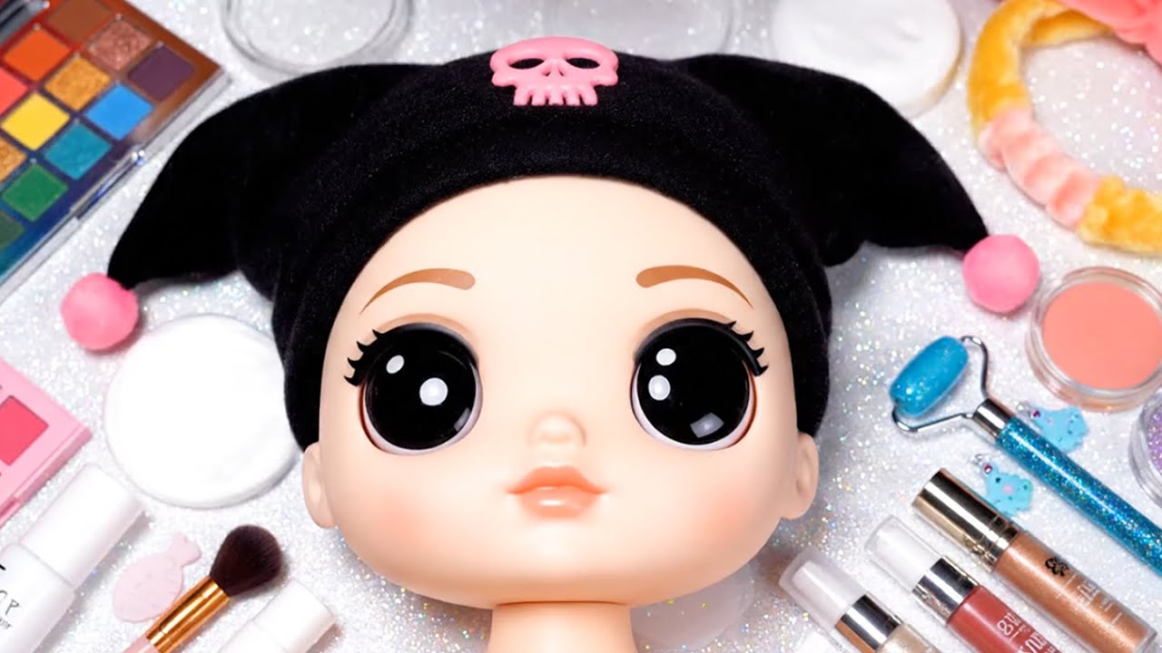 🖤 Kuromi Makeup ASMR | Dark-Cute & Relaxing Doll Beauty Routine 💜