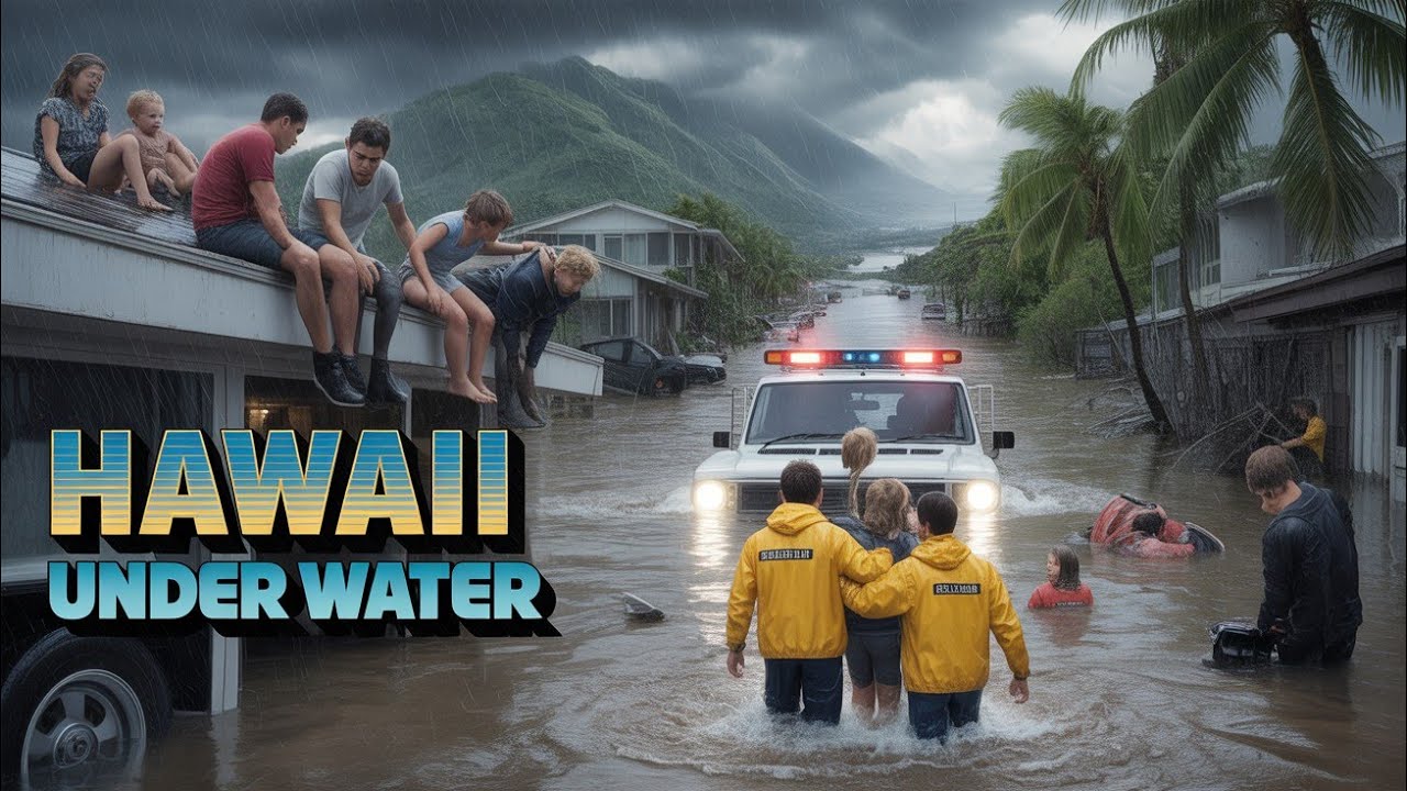 Within Minutes: 100,000 Without Power as Kona Storm Floods Hawaii – Oahu Rescue Chaos
