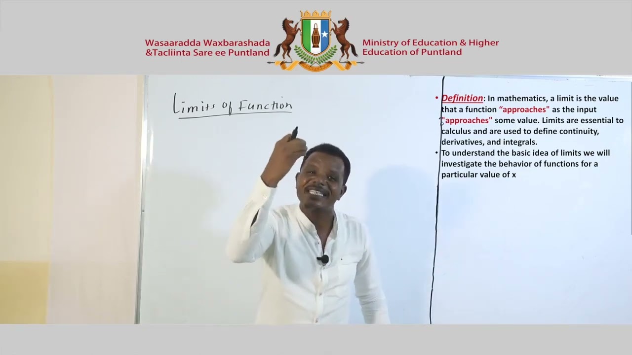 Cashar xisaab ah oo aad muhiim u ah ( Calculus  part 1) af-somali si casri ah loo habeyay