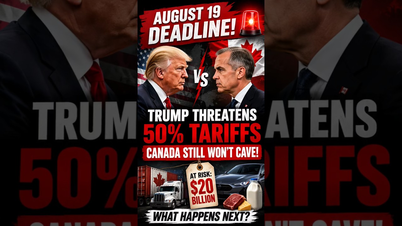 🇨🇦 Канада не уступает: срок действия пошлин Трампа до 19 августа близится 🇺🇸🔥