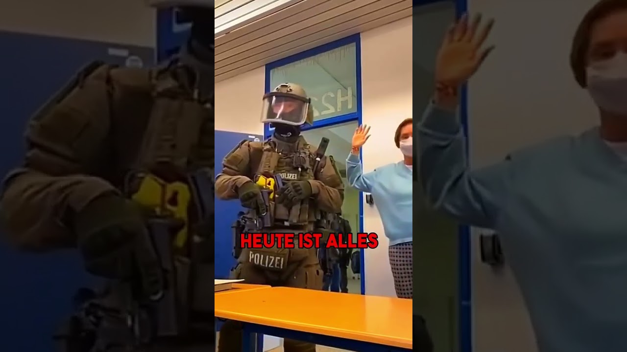 Amoklauf in schule 🏫 #schule #polizei #gef&auml;hrlich #fakesituation⚠️