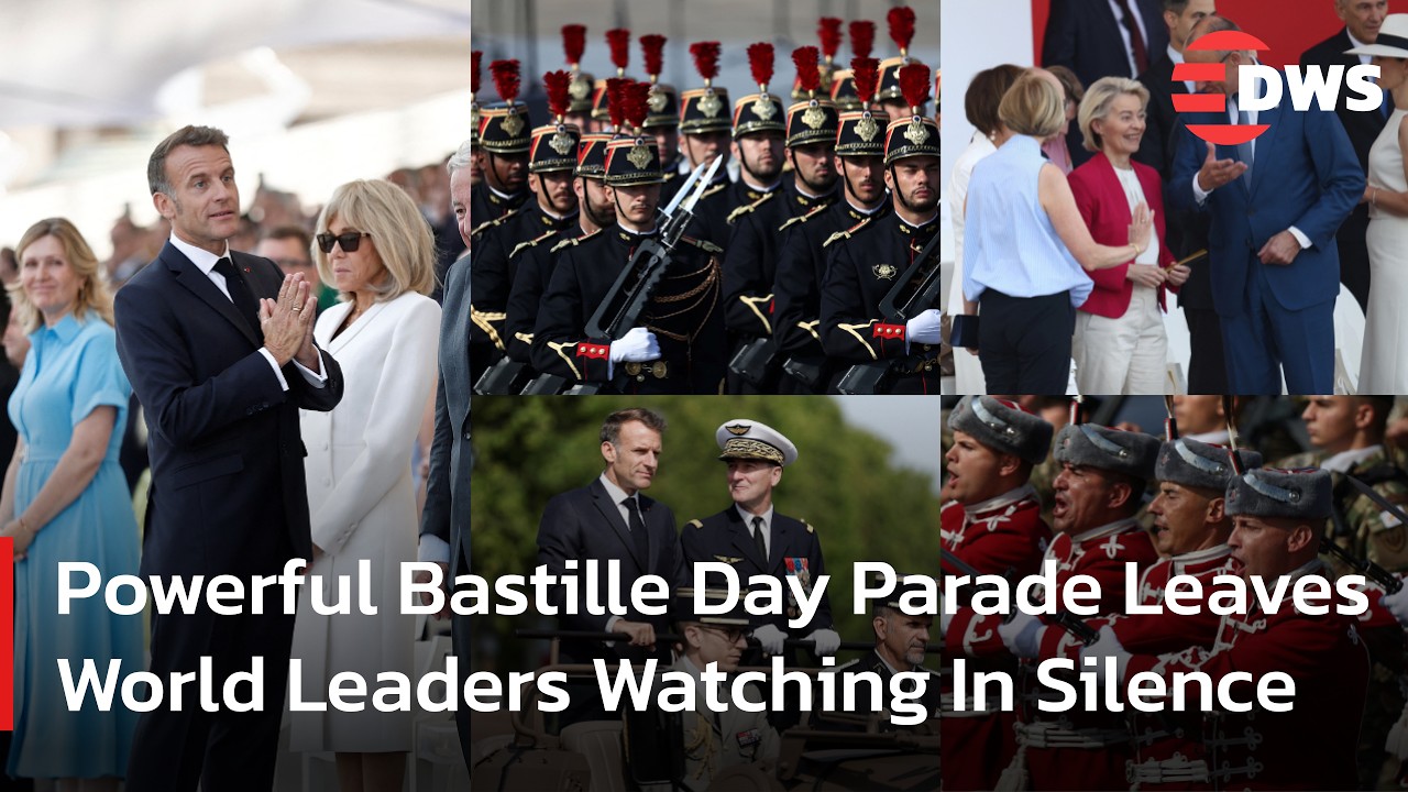 RAW MOMENTS: Macron And World Leaders Watch Massive Bastille Day Military Parade | AC1F