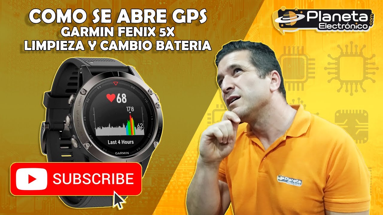 Cómo se abre GPS Garmin Fénix 5X (para limpiar y cambiar la bateria)