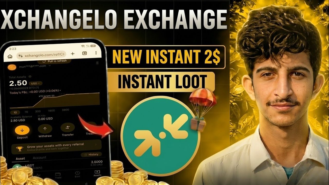 Instant 2$ Future Bonus 🤑 | Xchangelo Exchange Offer | New Crypto Loot Today | Instant Crypto Loot