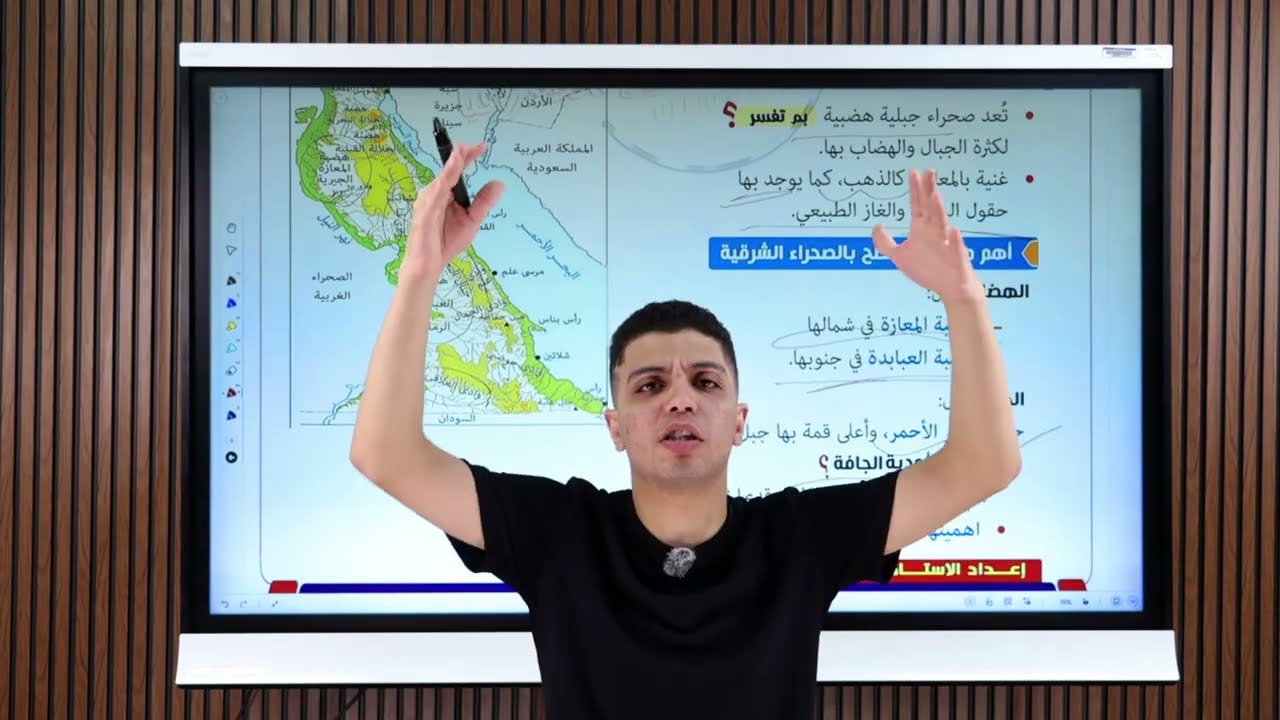 شرح الصحراء الغربية والصحراء الشرقية وشبة جزيرة سيناء للصف الخامس الابتدائى