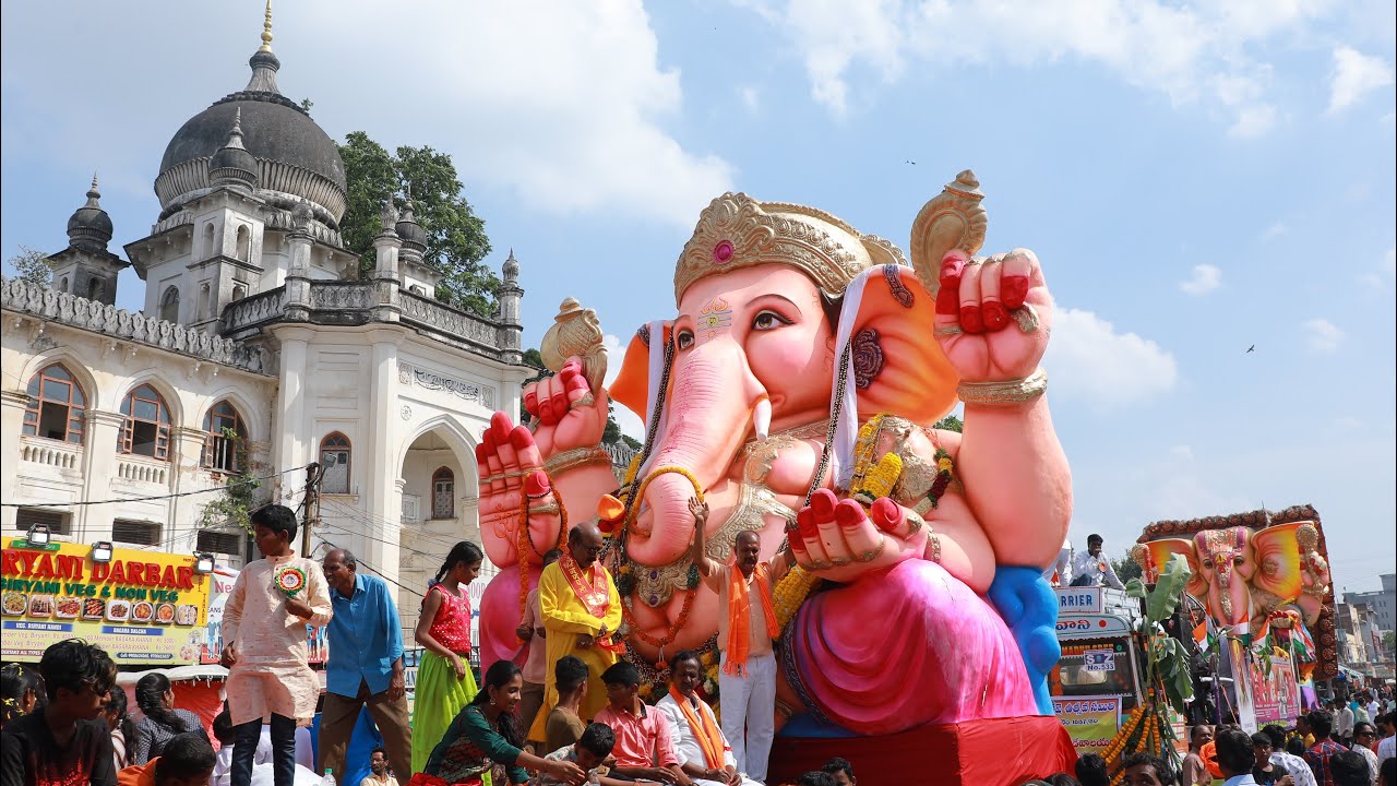 Ganesh Shobha Yatra | Ganesh Nimajjanam 2024 Procession | Ganesh Shobha Yatra in Hyderabad