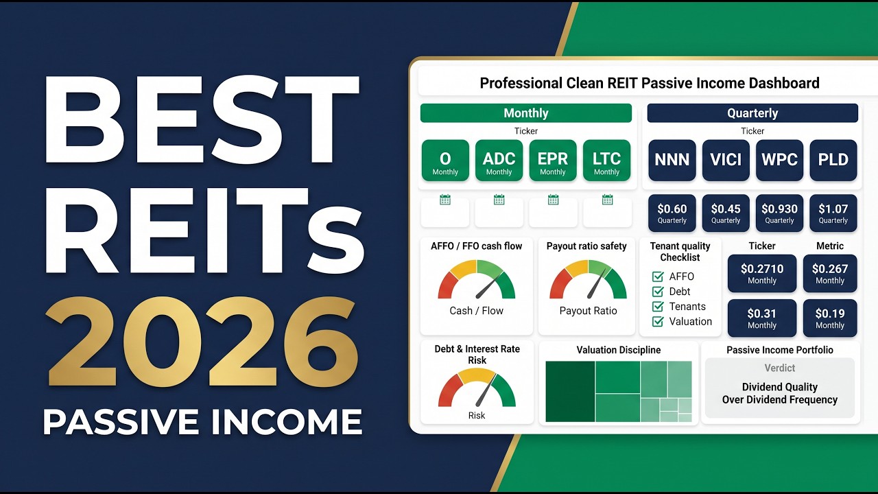 Best REITs for Passive Income in 2026