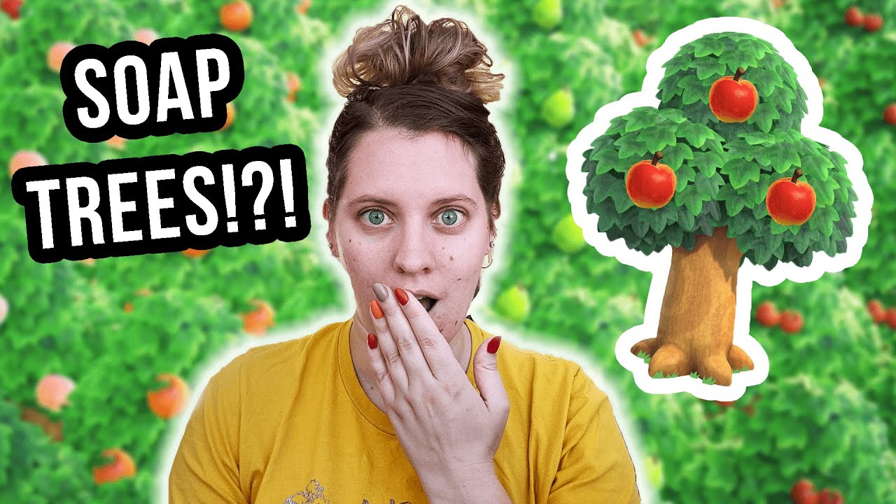 I Made SUPER COLORFUL SOAP inspired by ACNH Fruit Trees !?!?!