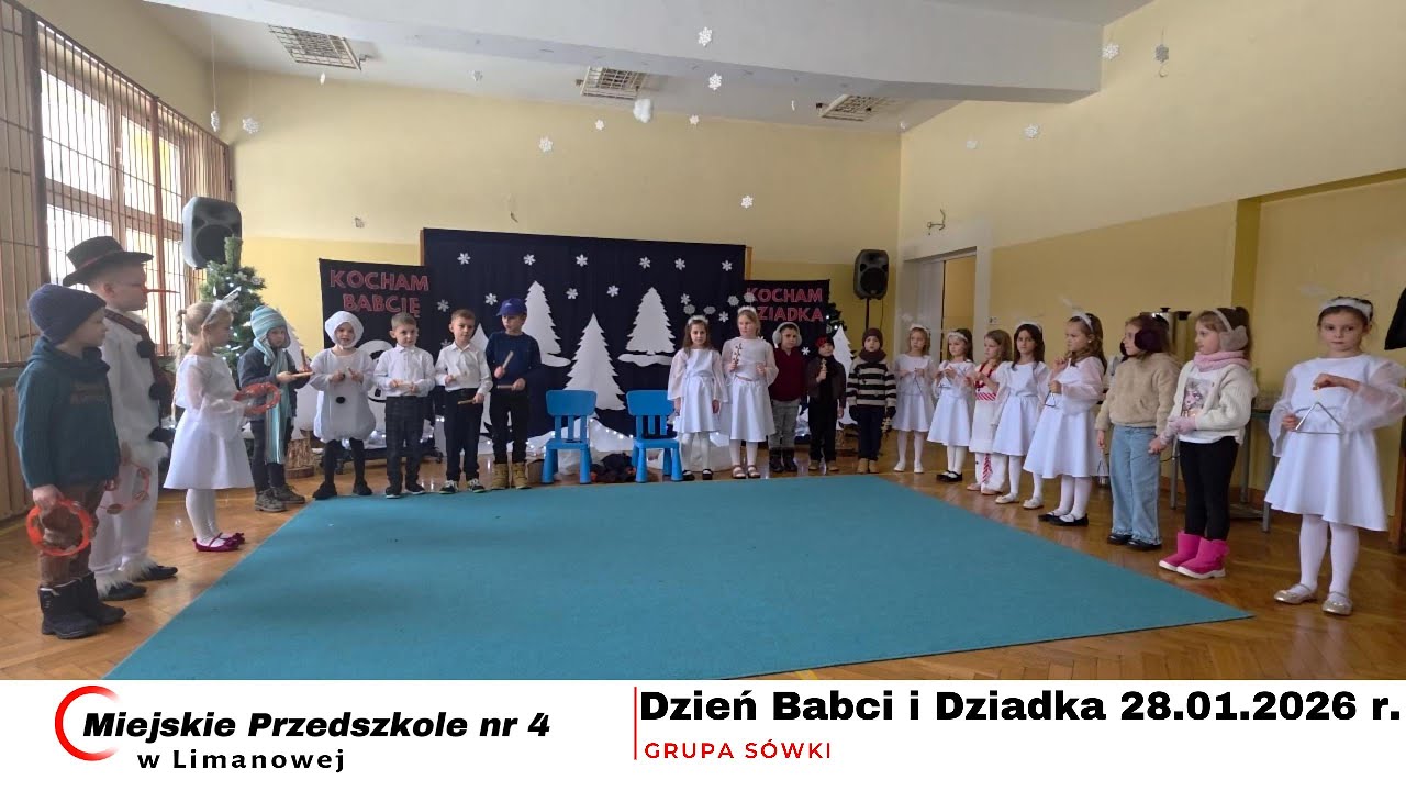 Dzień Babci i Dziadka Miejskie Przedszkole nr 4 w Limanowej -  Grupa Sówki  28.01.2026 r.