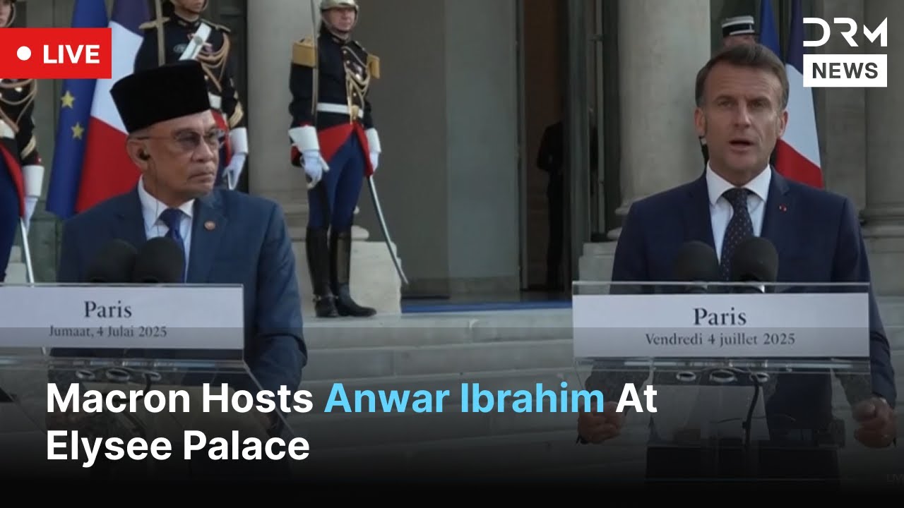 LIVE: Macron Meets Anwar Ibrahim at Elysee Palace | AC1Z