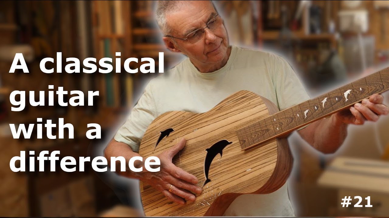 Building a unique classical style guitar - fretboard inlays, Dave the human CNC? EP 21