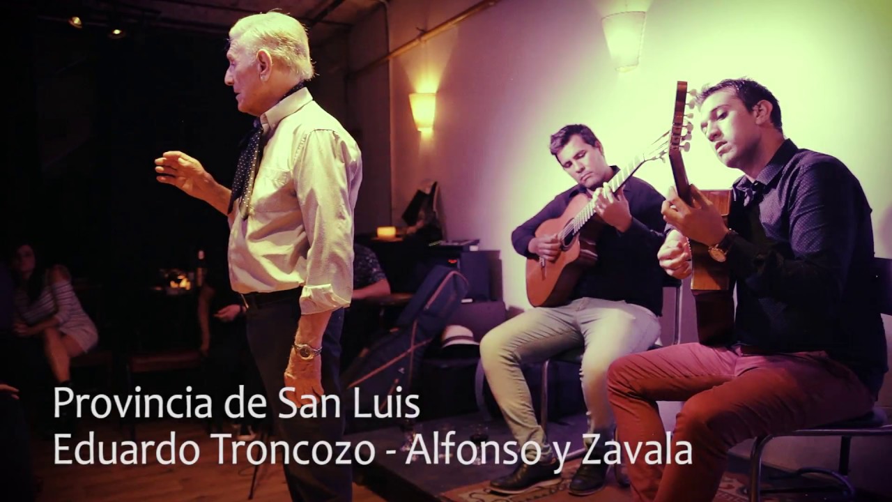 Enrique Espinosa canta Provincia de San Luis en La Tertulia acompañan Nico Ruiz y Maxi Bracamonte