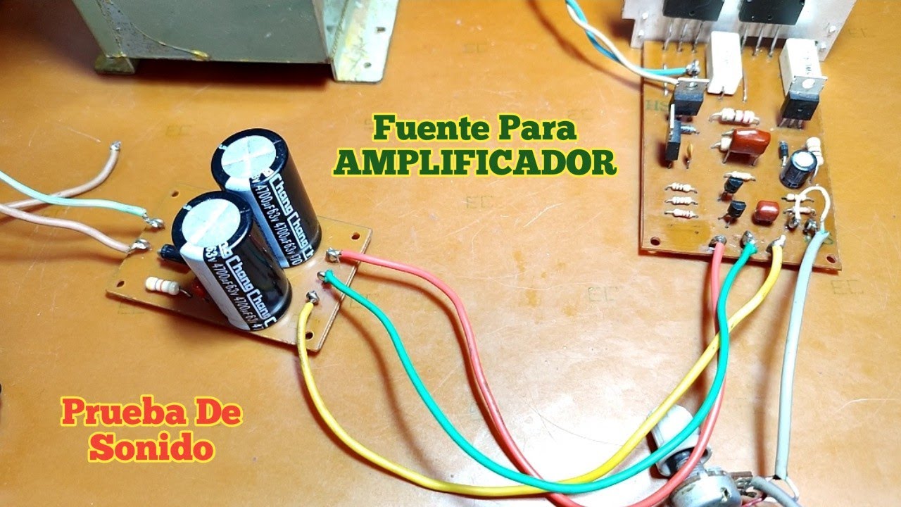 Fuente Simétrica Para Amplificador | Solo Para Transformador De Salida Simple