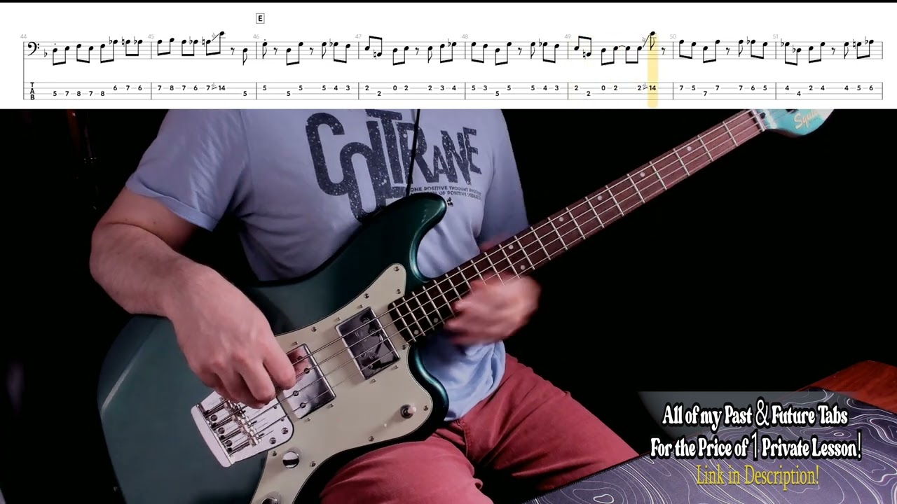 Iron Butterfly-In-A-Gadda-Da-Vida-Bass Cover with Tabs-Squier Paranormal Rascal HH