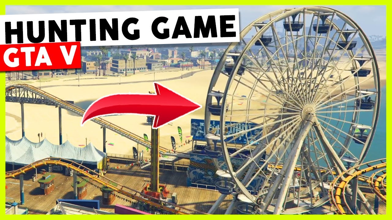 VERSTOPPEN IN EEN REUZENRAD! (GTA V Hunting Game)