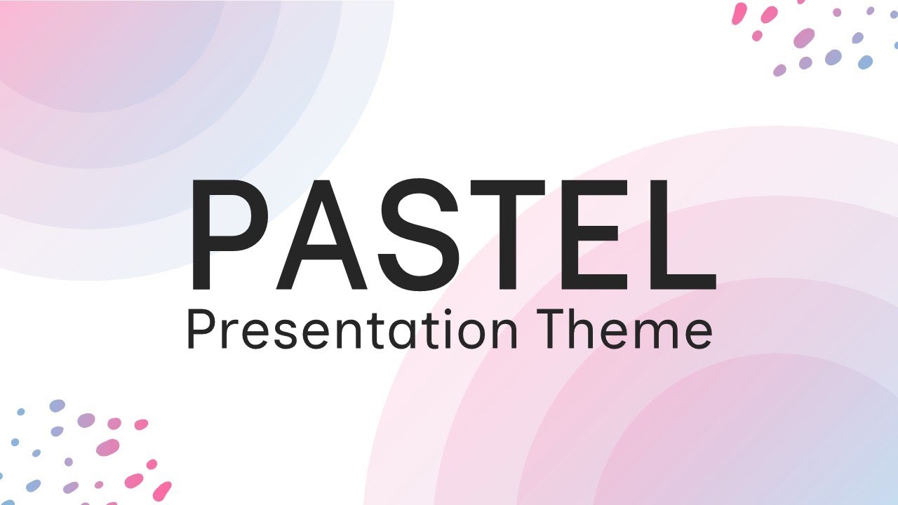 Pastel Theme Animated PowerPoint Slides