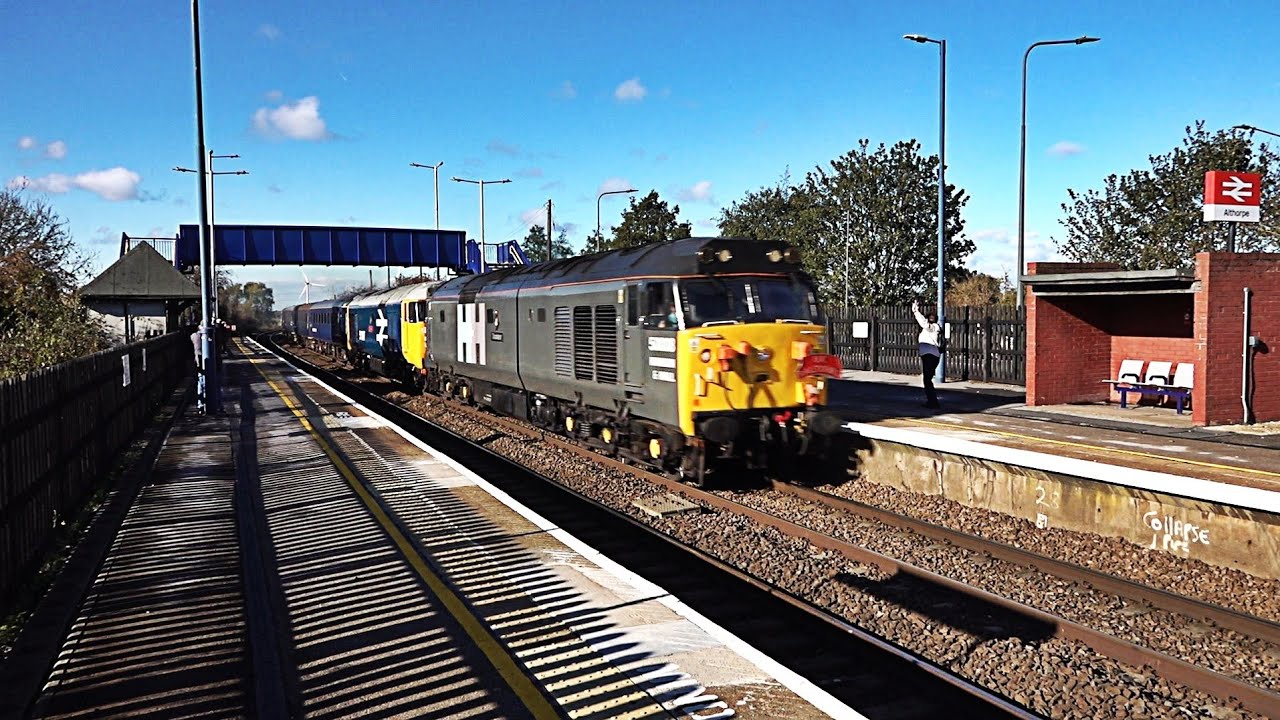 Althorpe Hoover Thrash. UK Railtours 'Brick and Tile'. 25/10/25 1080p.
