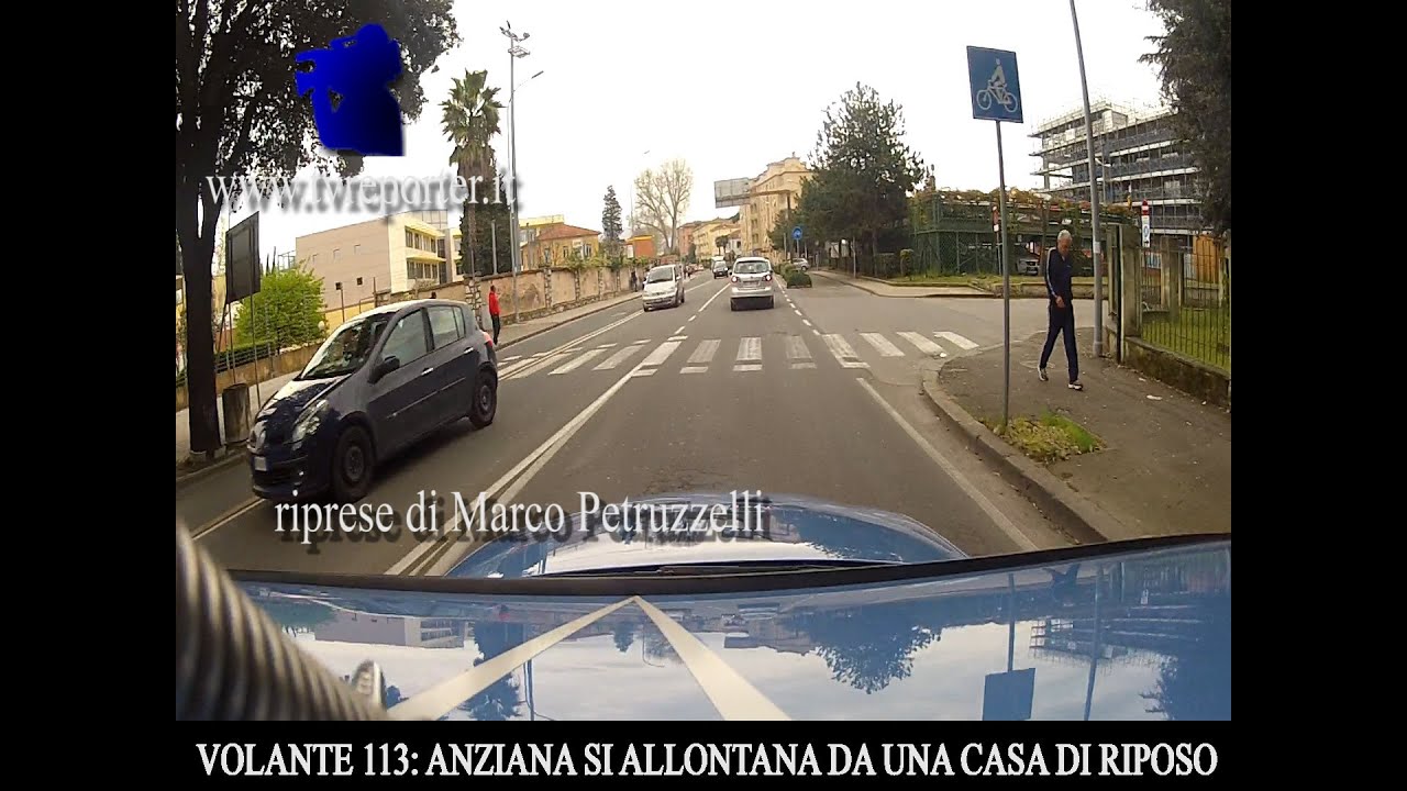 VOLANTE 113: ALLARME PER UN' ANZIANA  SCOMPARSA DA CASA DI RIPOSO