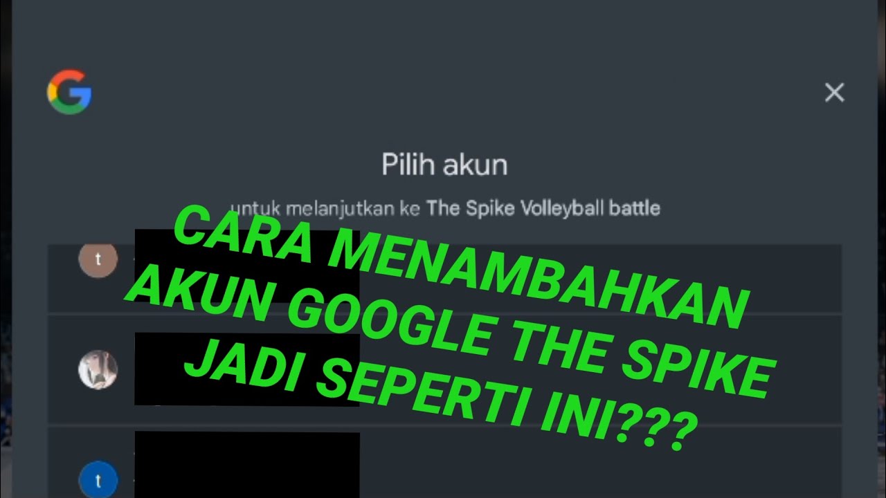 Cara menambahkan akun google the spike dan cara buat akun baru the spike