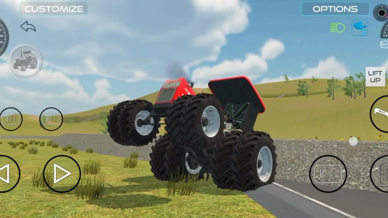 SWARAJ TRACTOR KO HAWA ME UDA DIYA 🚜😱 TRACTOR GAME #viral #trending #subscribe 