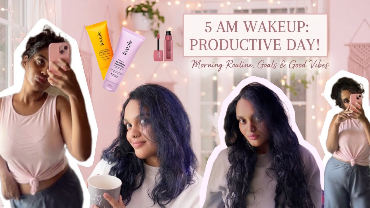 My first vlog| 5Am Routine |productive day 