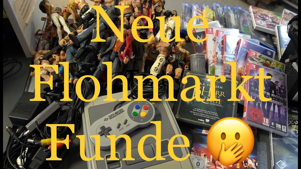 Neue schöne Live FLOHMARKT Folge 26 mit RETRO 🤭 Switch / Super Nintendo / Gamecube /WWE Figuren 👌