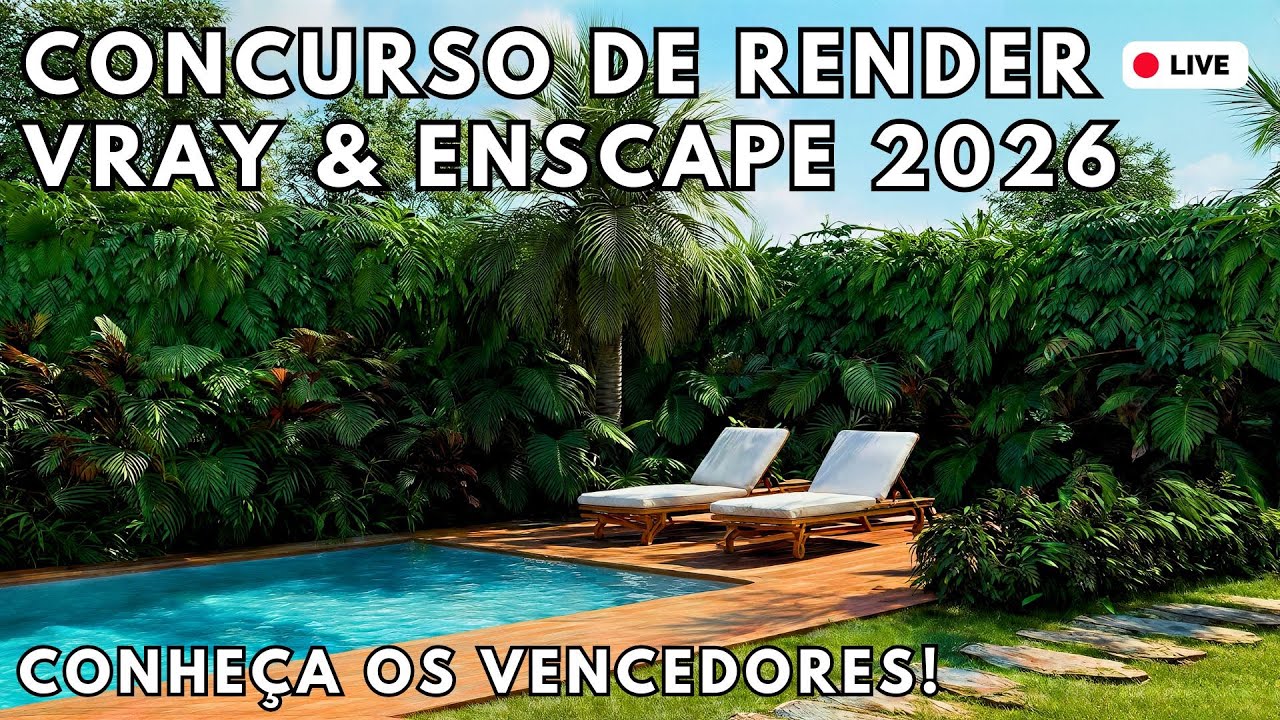 🔥Concurso de render Vray & Enscape - Conheça os vencedores! Feat.  ⁨@enrriquesdesign⁩