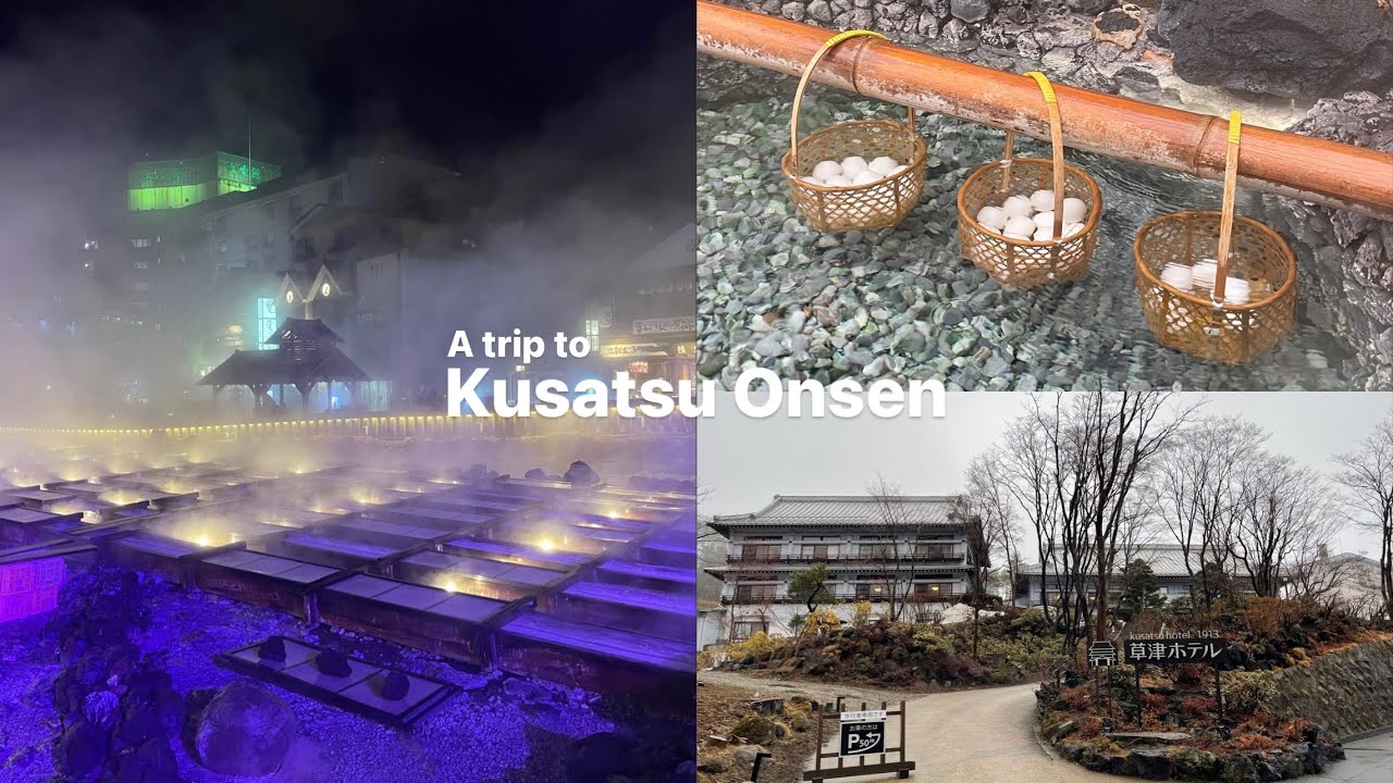 Winter trip to Kusatsu Onsen | Japan travel vlog