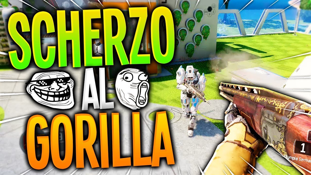 LA MIA RAGAZZA SFIDA 1vs1 IL GORILLA ! - SCHERZO SU BLACKOPS3