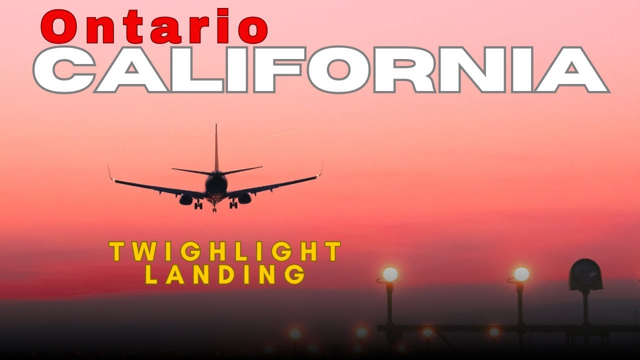 ✈️ Southwest Airlines Landing at Ontario California Airport at Twilight | Nashville to SoCal