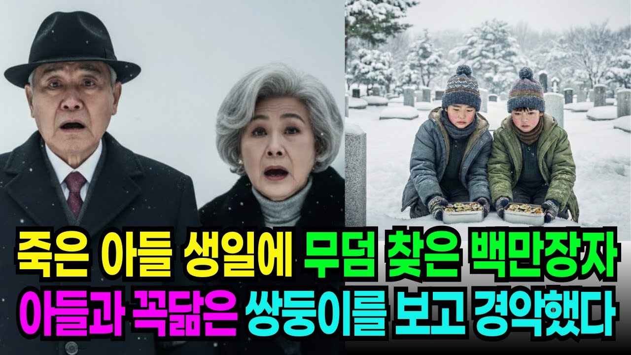 아들 생일에 묘지를 찾은 백만장자 부부, 죽은 아들과 너무 닮은 쌍둥이가 무덤 앞에서 울고 있는 장면을 보는데… 노후사연 |오디오북