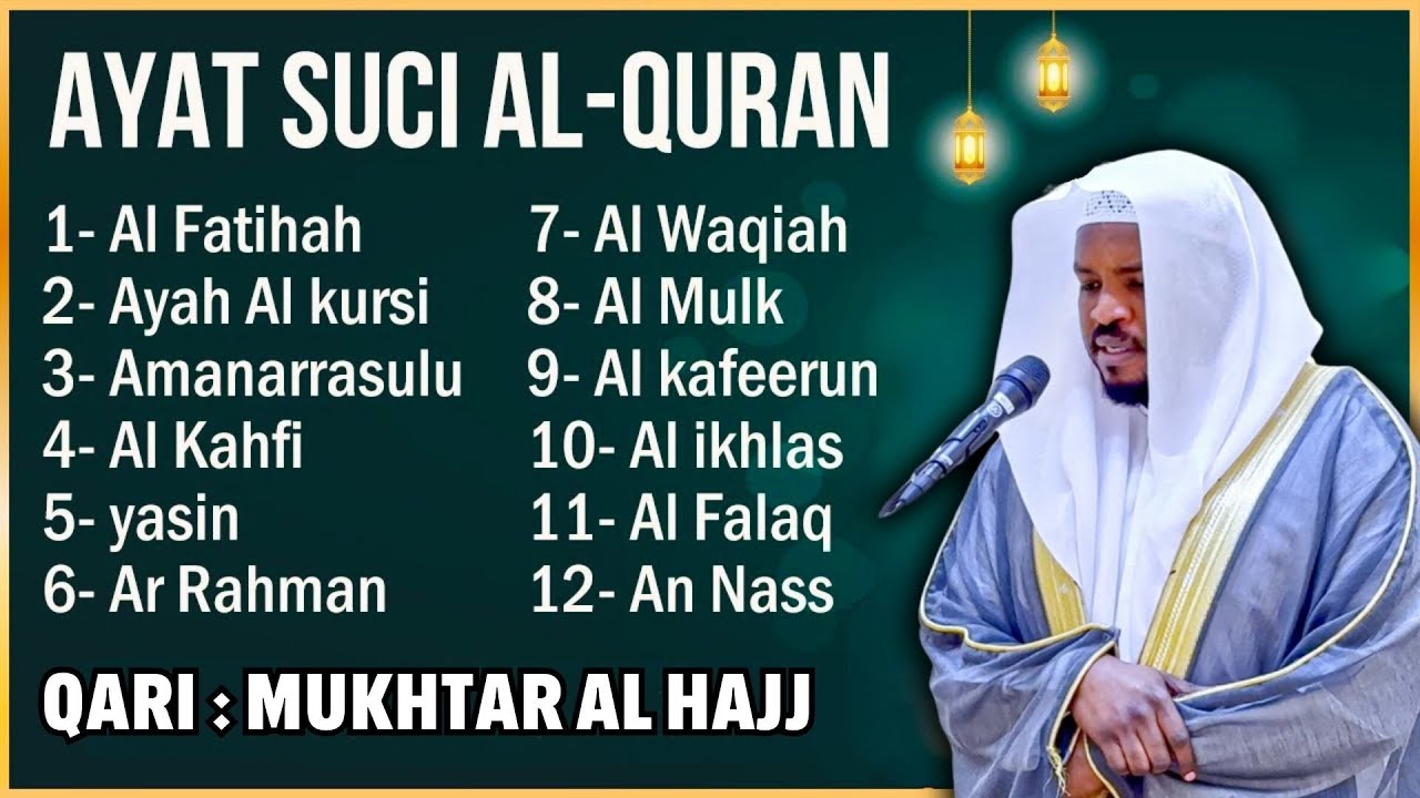 Alquran Dengan Suara Yang Sangat Indah -Alfatiha, Alkahfi,Yasin,Alwaqia, Arrahman,Almulk Almoeathat