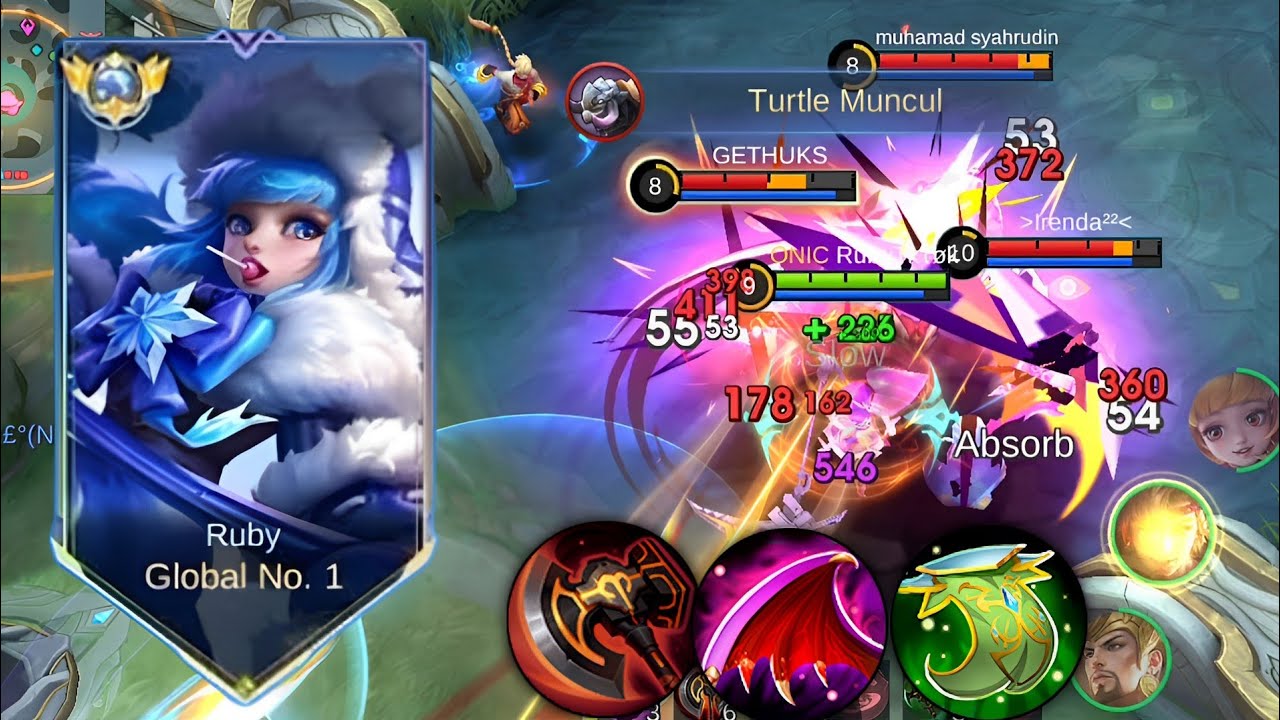 Terlalu OP Ini Build Digank Gak Mati2 - Ruby Mobile Legends