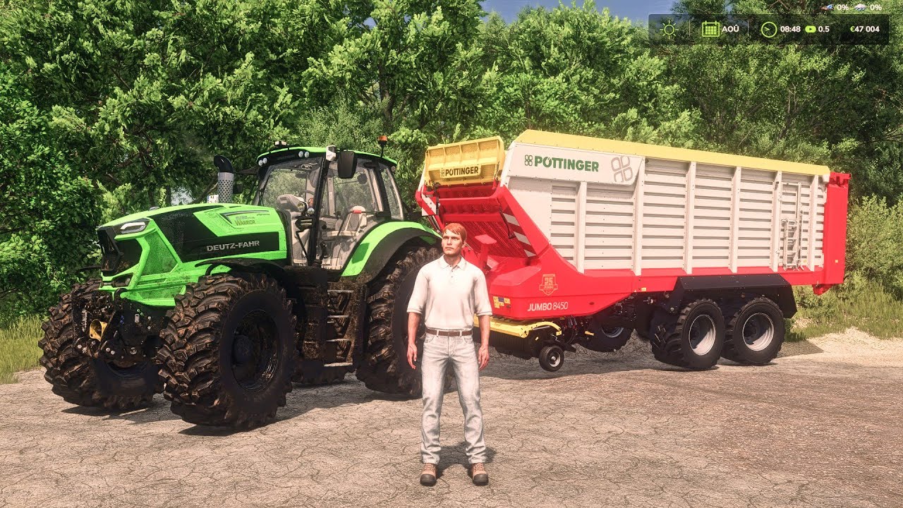 Fs25 Ep.5 Andainage du foin, ramassage et fourrage