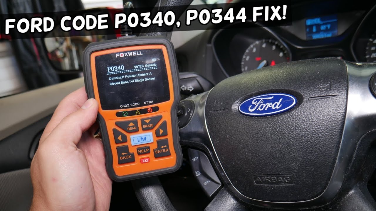 FORD ENGINE LIGHT ON CODE P0340, CODE P0344 FIX. CAMSHAFT POSITION SENSOR