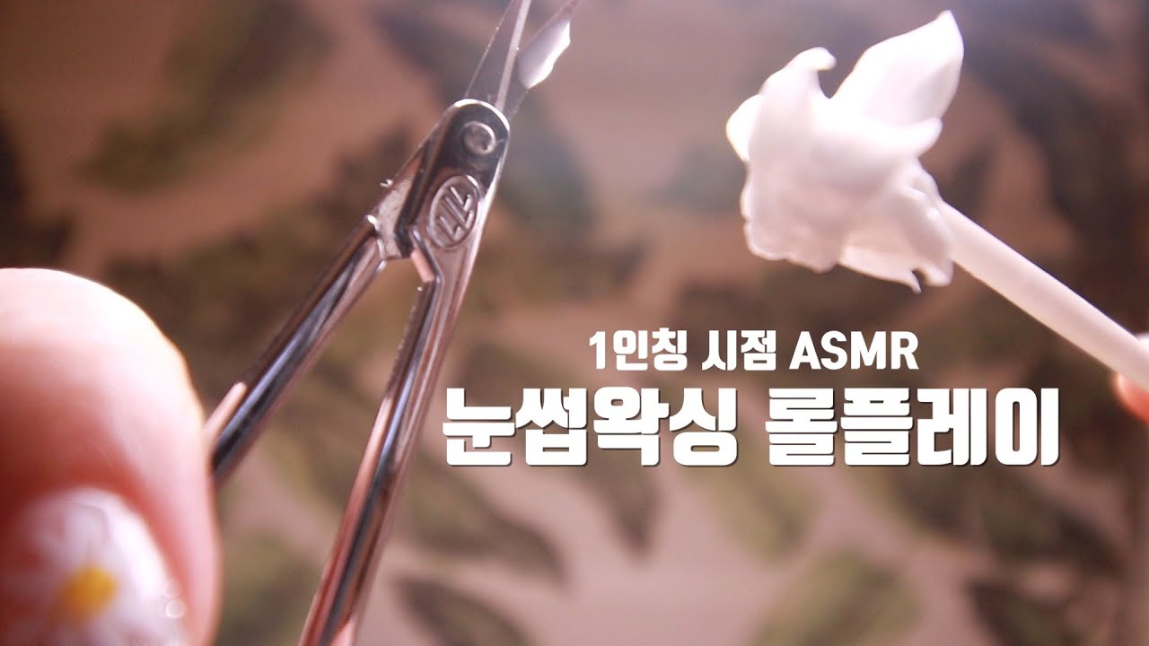 1인칭 시점 ASMRㅣ가장 클래식한 눈썹 왁싱 롤플레이ㅣ투박하고 단순한 소리 고인물에게 바치는 영상 Eyebrow Waxing RP